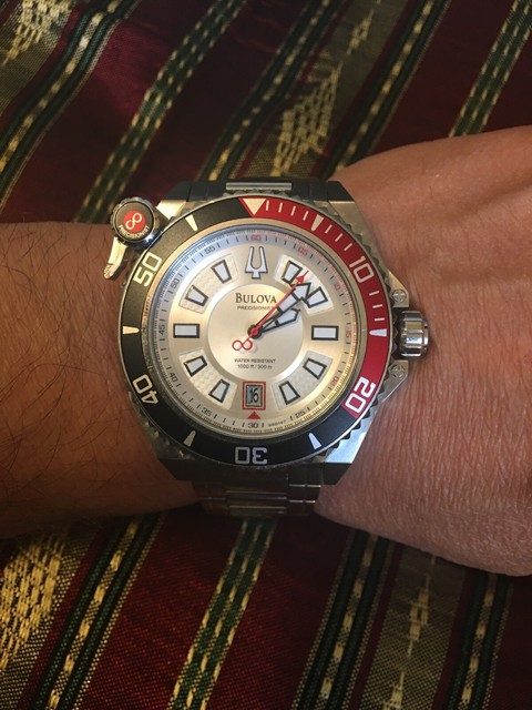 bulova precisionist white dial
