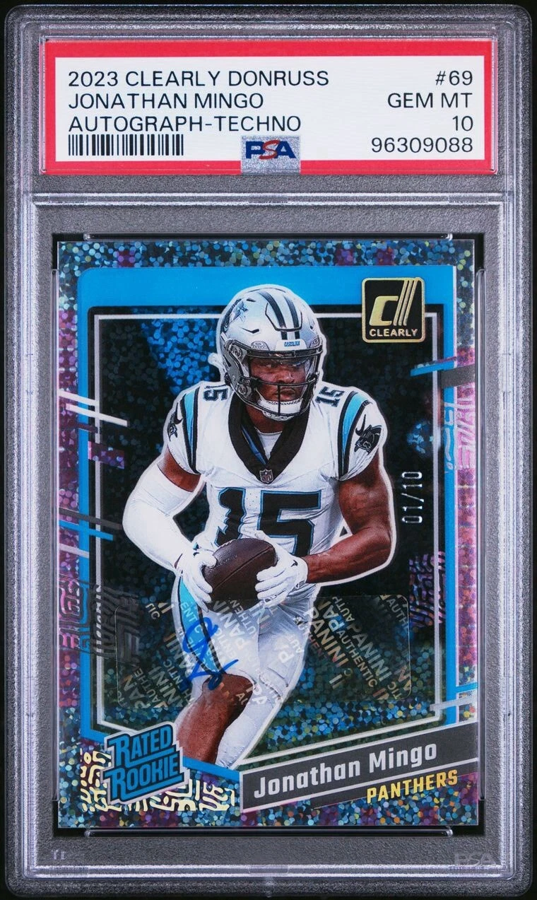 Jonathan Mingo Panini Clearly Donruss #69 Autograph-Techno