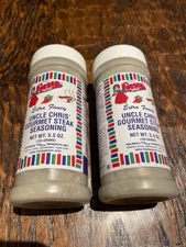 2x LOT of  Fiesta Uncle Chris' Gourmet Steak Beef Seasoning 5.5 Ounce Each