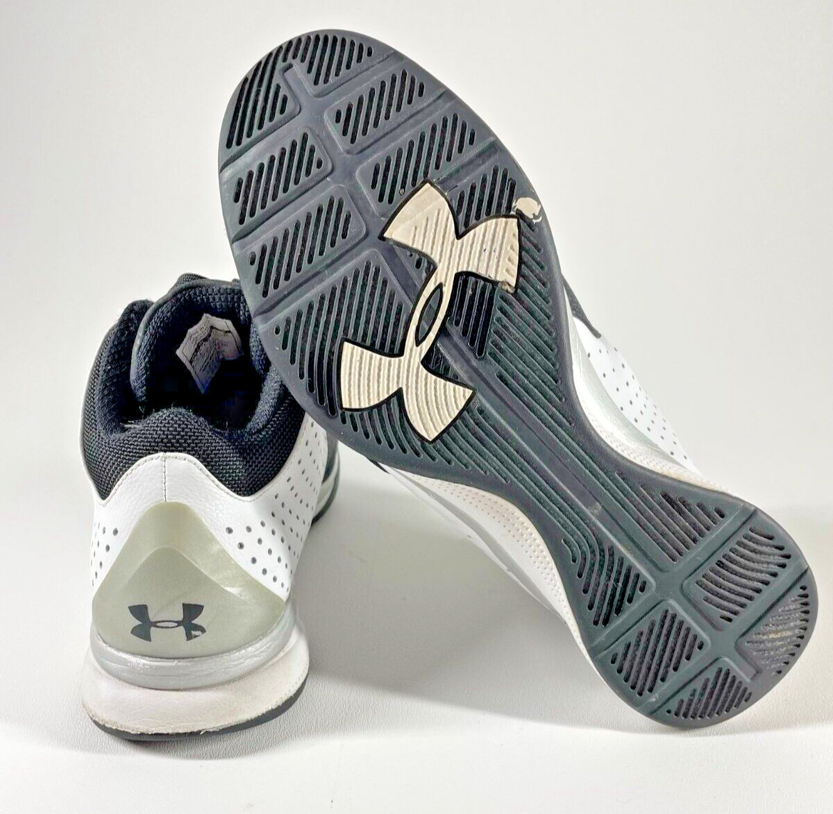 Under Armour Mens Micro G Torch Basketball Shoes Black/White  Mid Top Sz 8 image 5