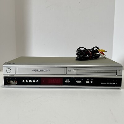 Philips DVD VCR Combo DVP3050V/37  4 Head HiFi Stereo No Remote Tested