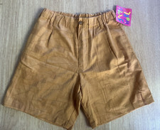 NWT Vintage Jams World Surf Line Hawaii Textured Gold Walk Shorts Sz Small HTF