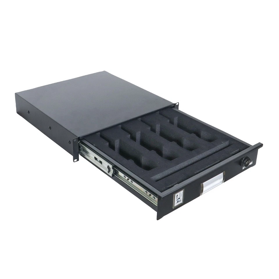 Cajón de espacio en rack ProX T-2RD-18-WMF 2U con espuma se adapta a (4) micrófonos idjnow Foto 2 de 4