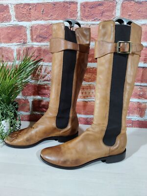 HOBBS TAN BROWN KNEE HIGH BOOTS UK EU 40 WOMENS