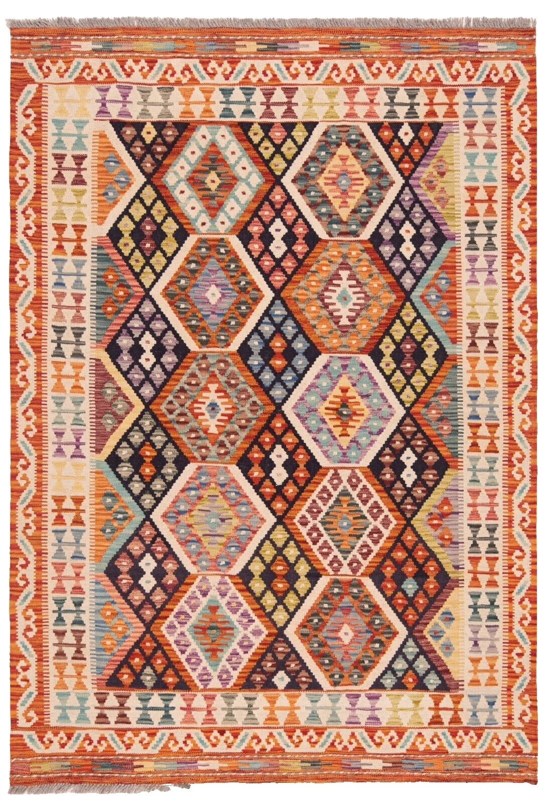 Kilim Black Antique Rugs & Carpets