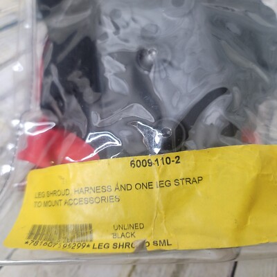 Safariland Model 6009-110-2 Unlined Black Leg Shroud SML W Patch