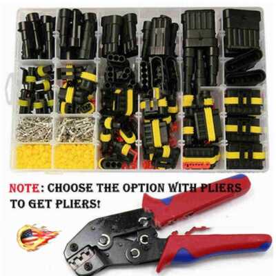 2-708Pcs Car Automotive Waterproof Electrical Wire Connector Plug Kit 1-6P Set