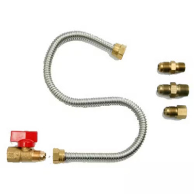 Mr. Heater Universal Gas Appliance Hook-Up Kit w/ ON/OFF Valve Flexible Line
