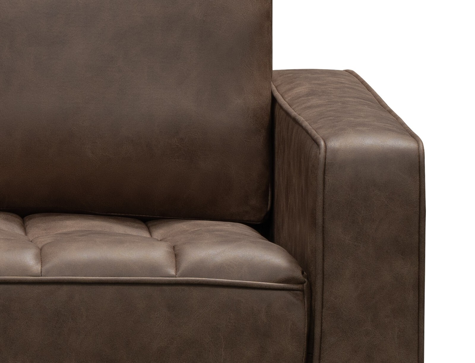 Maxi Brown PU Sofas 3s & 2s Compact ranges Quick delivery & Assembly