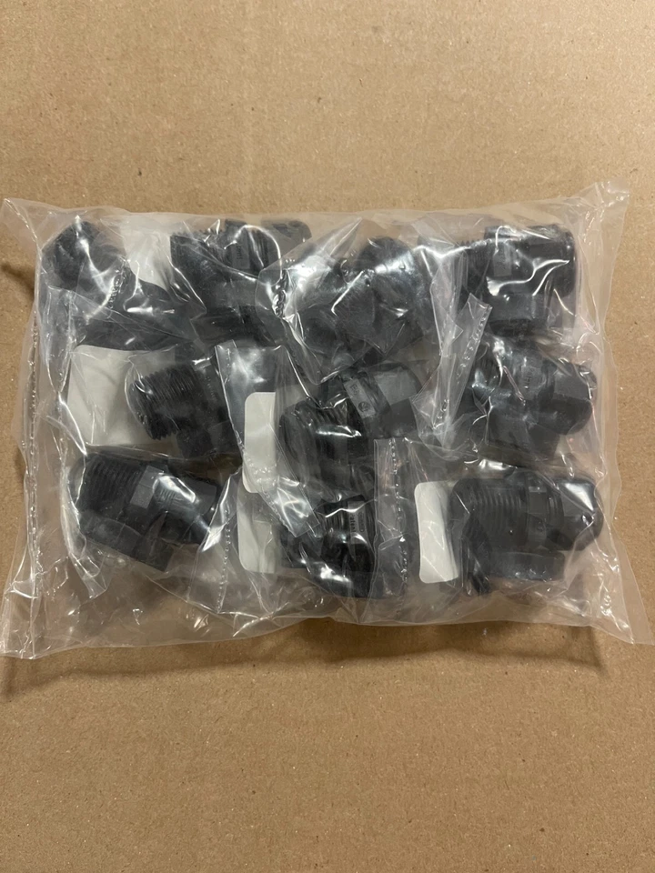 NEW 10-PCS HUMMEL CD09NA-BK-N-O Black Nylon Strain Relief Fitting NPT 3/8" - Image 2 of 2