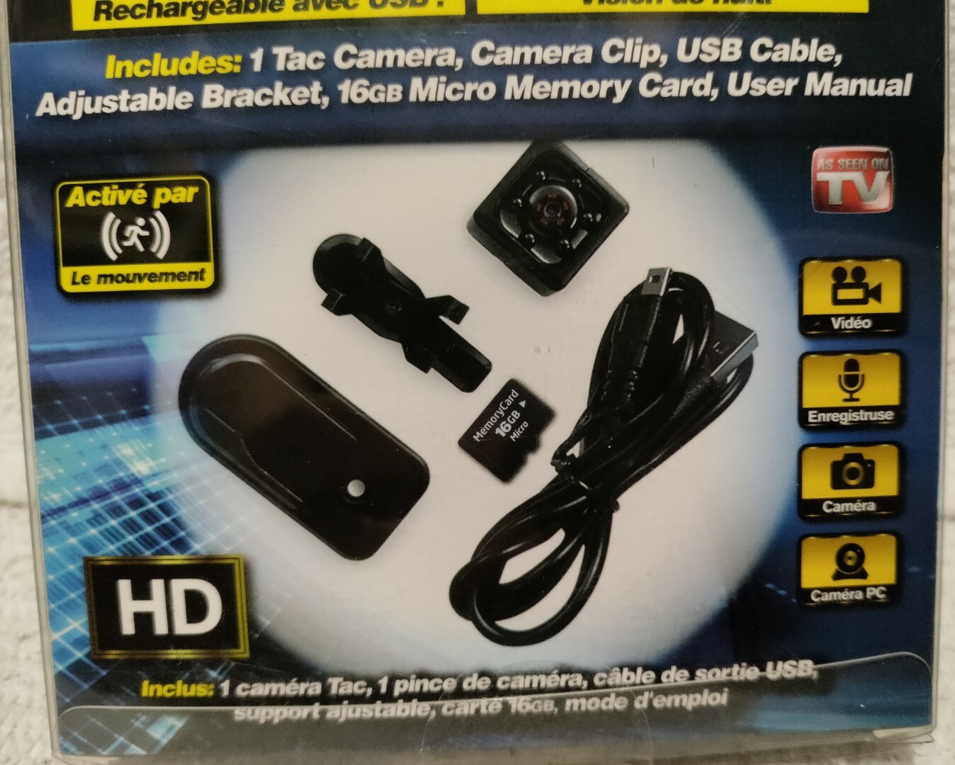 as Seen on TV Bell Howell Tac Camera Tiny HD