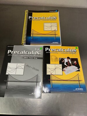 ABeka Precalculus ~ Textbook ~ Solution Key and Quiz/Test Key (2008)