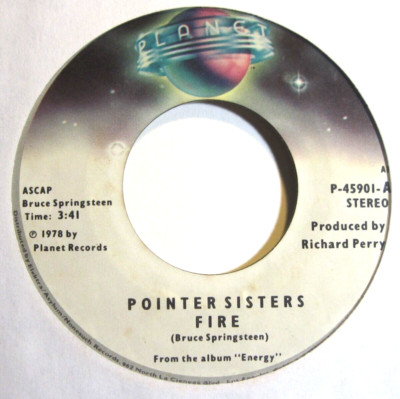 POINTER SISTERS 45 * Fire * 1978 * NICE VG+ VG++ * USA ORIGINAL with TAG