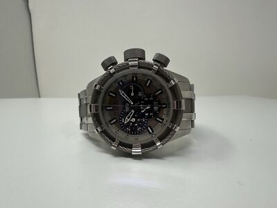 Invicta Reserve BOLT Swiss Quartz Steel Band 200m Titanium Bezel 0968 Watch