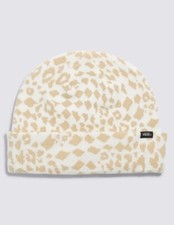 Vans Kids Cheetah Check Beanie Mojave Desert One Size New