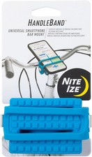 NiteIze HandleBand Universal Smartphone Bar Mount Bike Handlebar Holder Blue New