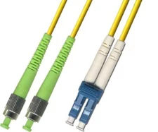 6M (19.68ft) OS2 FC/APC to LC/UPC Fiber Optic Cable Duplex Singlemode 9/125