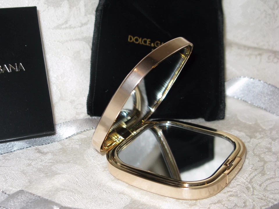 Espejo de belleza Dolce & Gabbana con bolsa. Nuevo. Auténtico. Foto 3 de 4