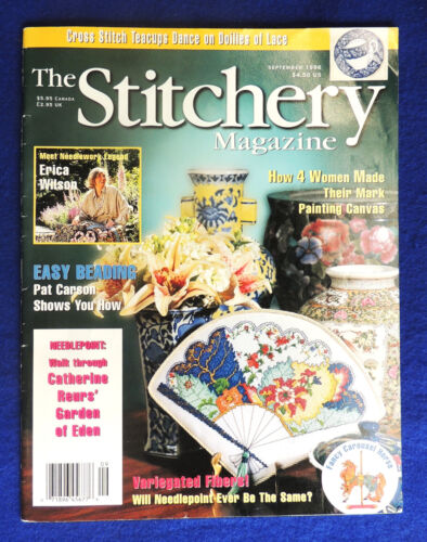 The Stitchery Magazine septembre 1996 point de croix perlage aiguille vintage - Photo 1 sur 1