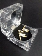 Stud Type, gold toned rhinestone studded basketball player Earrings