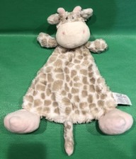 Nat  Jules Demdaco plush Giraffe Security Blanket Lovey Pink Feet Baby Sadie