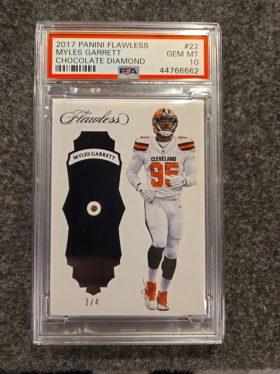 Myles Garrett Panini Flawless #22 Chocolate Diamond
