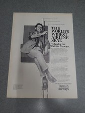 British Airways Airline Print Ad 1980s 8x11 Great To Frame