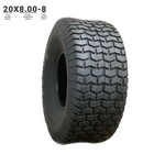 WANDA 4PLY TUBLESS  20X8-8 TYRE P512 LAWN GARDEN TRACTOR TURF TIRE FIT 8" RIM