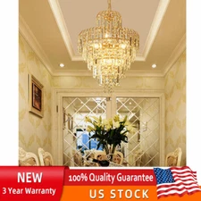 Elegant Crystal Chandelier Modern Ceiling Light Pendant Fixture Lighting Lamp