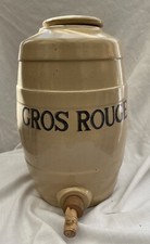 Vintage Moira Stoneware Crockery Gros Rouge Keg
