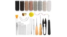 Sewing Kit Set Awl Leather Hand Stitcher Repair Set Heavy Duty Thread Needles