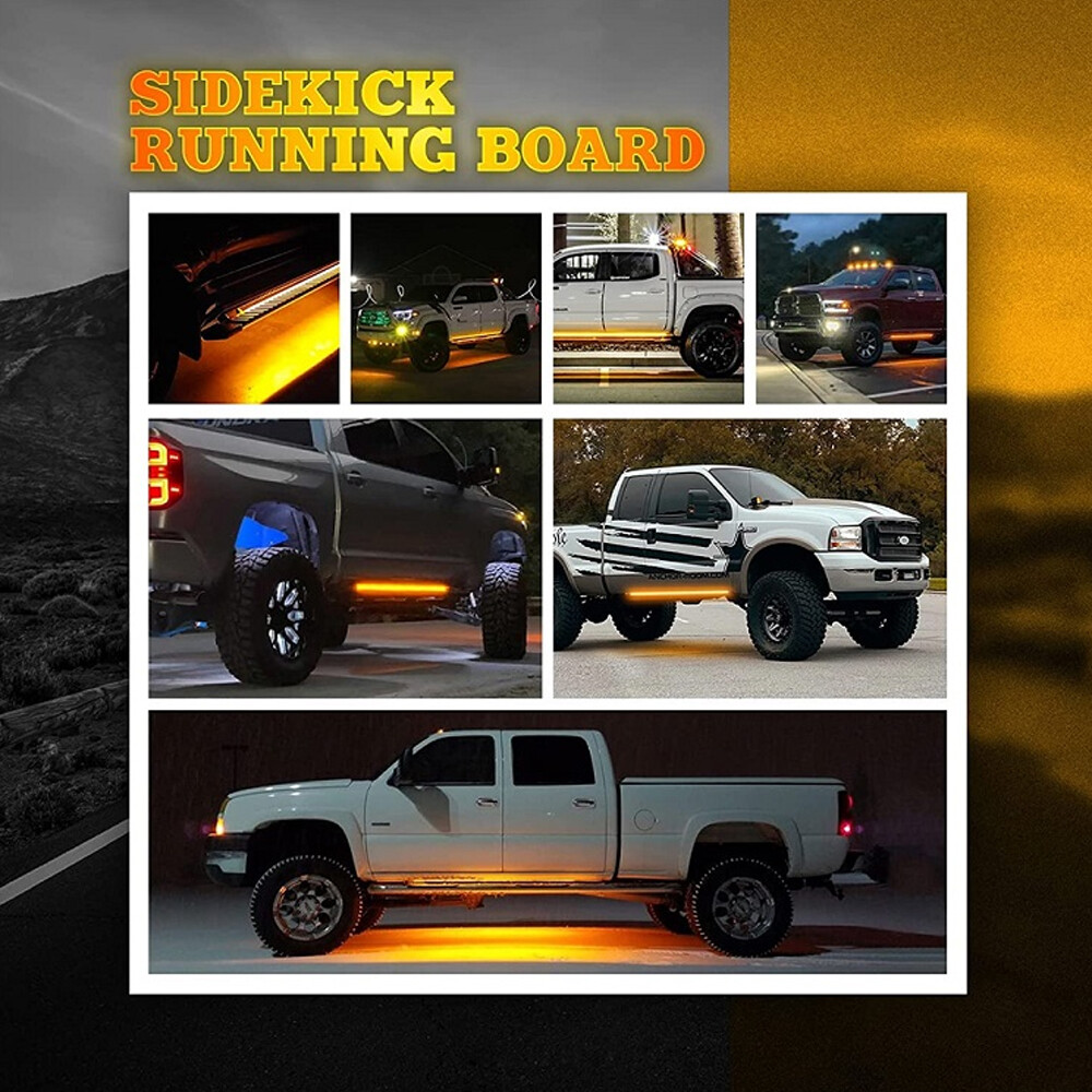 2x 60" Running Board LED Light Side Step Strip Bar For GMC Sierra 1500