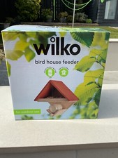 Wilko Wooden Garden Bird House Feeder - Brand New in Box 
