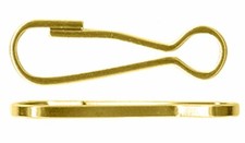 100 GOLD Spring Snap HOOKS ~ Gold Color 1-5/8" Long ~ Nice STURDY Lanyard Hook