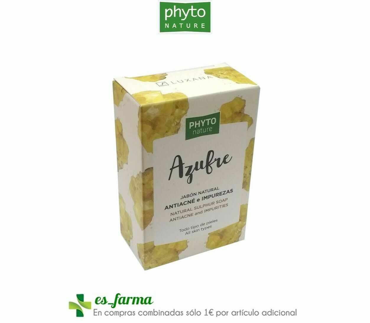 PHYTO NATURE Soap Sulphur 120GR Sulfur Soap Skin Fat Oily SKIN Acne New