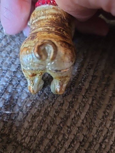 Scatola portagioie gioiello rosso cane carlino, smaltata, cloisonne? D - Foto 11 di 13