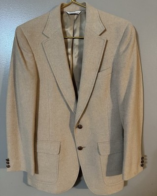 Men s Camel Hair Blazer RARE Vintage See Measurements