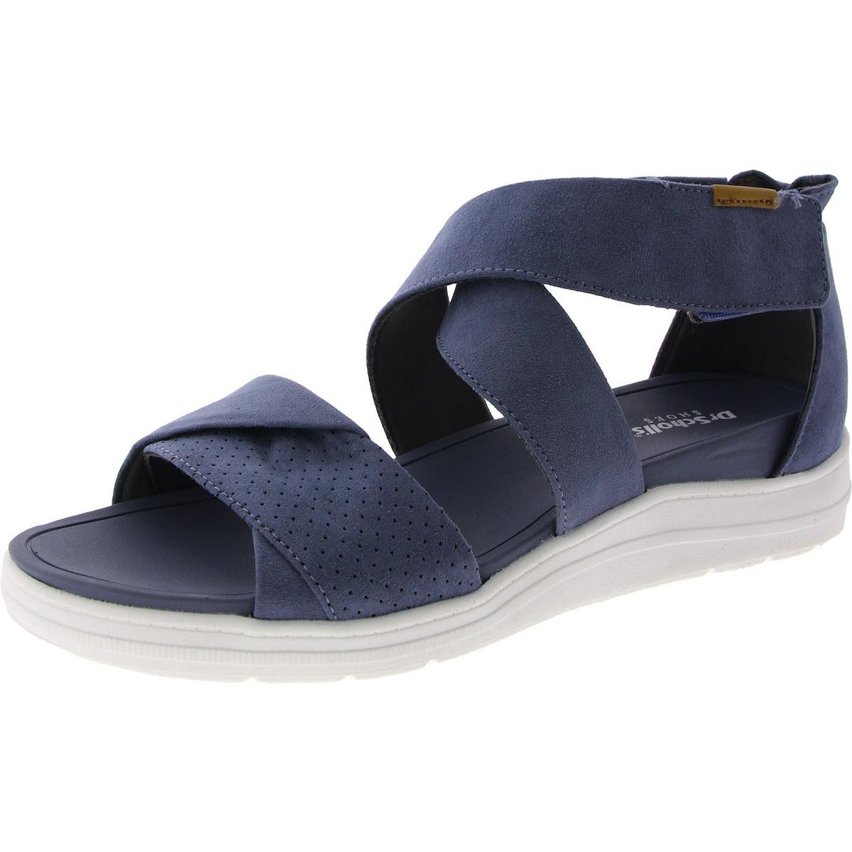 Обувь Dr Scholls Женские босоножки Time Off Fun синего цвета на танкетке 10 см BM 4001 4690₽