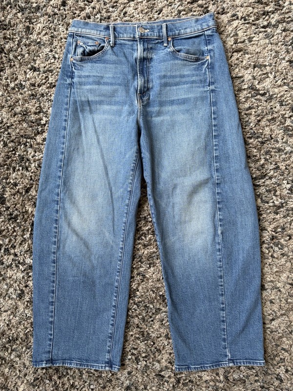 MOTHER Lil’ Full Pipe Flood It’s A Small World ~ Jeans Size 28