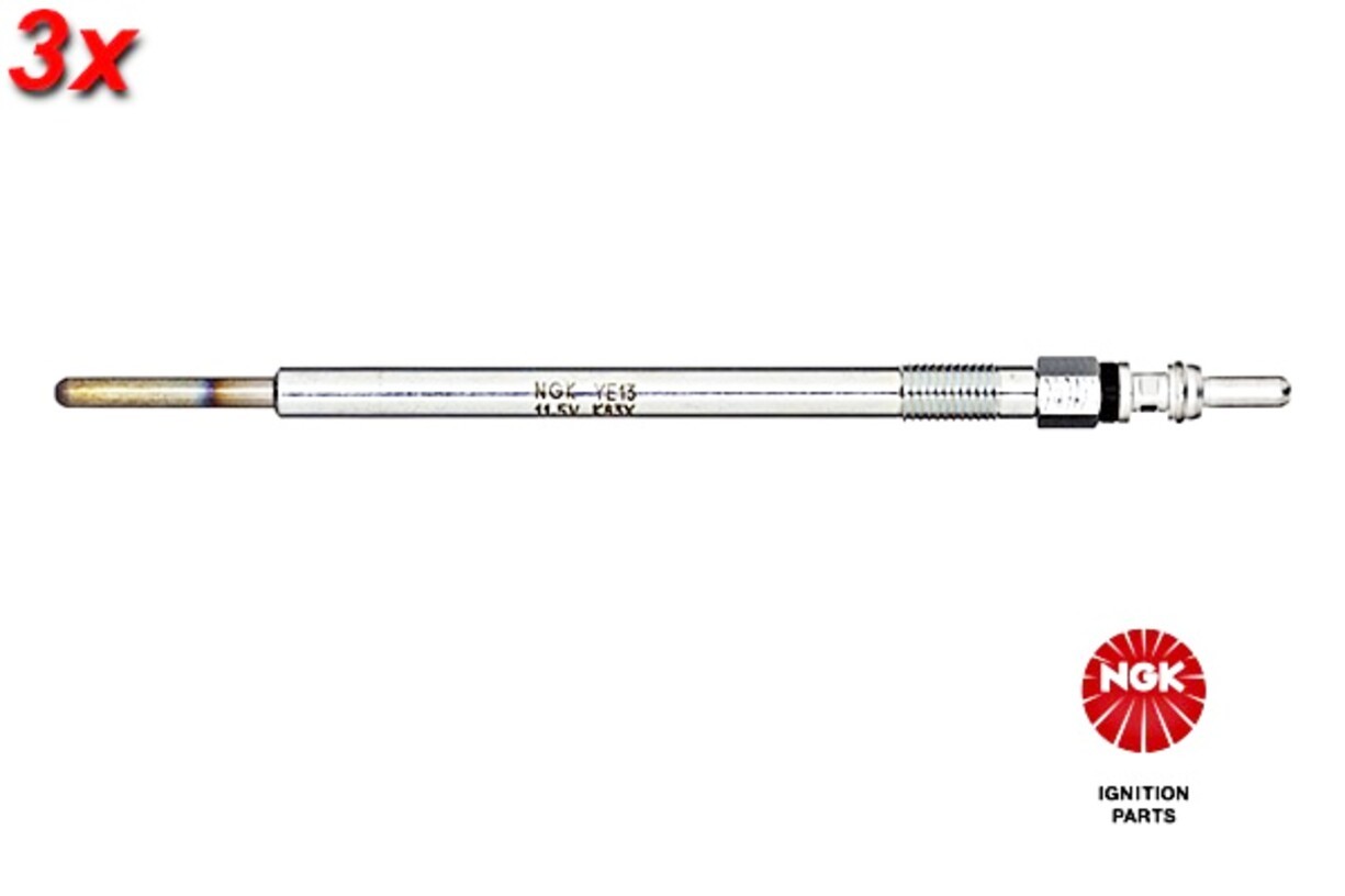 3x NGK YE13 Glow Plug For SMART Forfour 04-06 MN960296