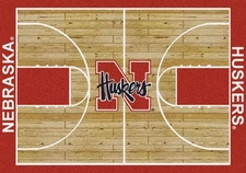 8x11 Milliken Nebraska Cornhuskers NCAA Home Court Area Rug - Approx 7'8"x10'9"