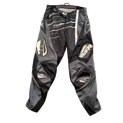 MSR Axxis Motocross Mens Pants 30 Gray Black Racing Protective Gear ATV Enduro