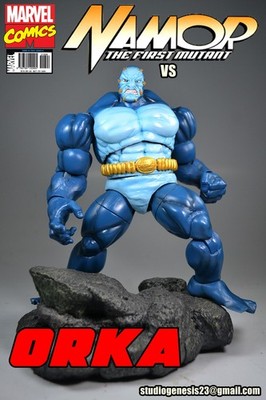 marvel legends namor vs orka 8  INCH  custom figure COMMISSION JOB
