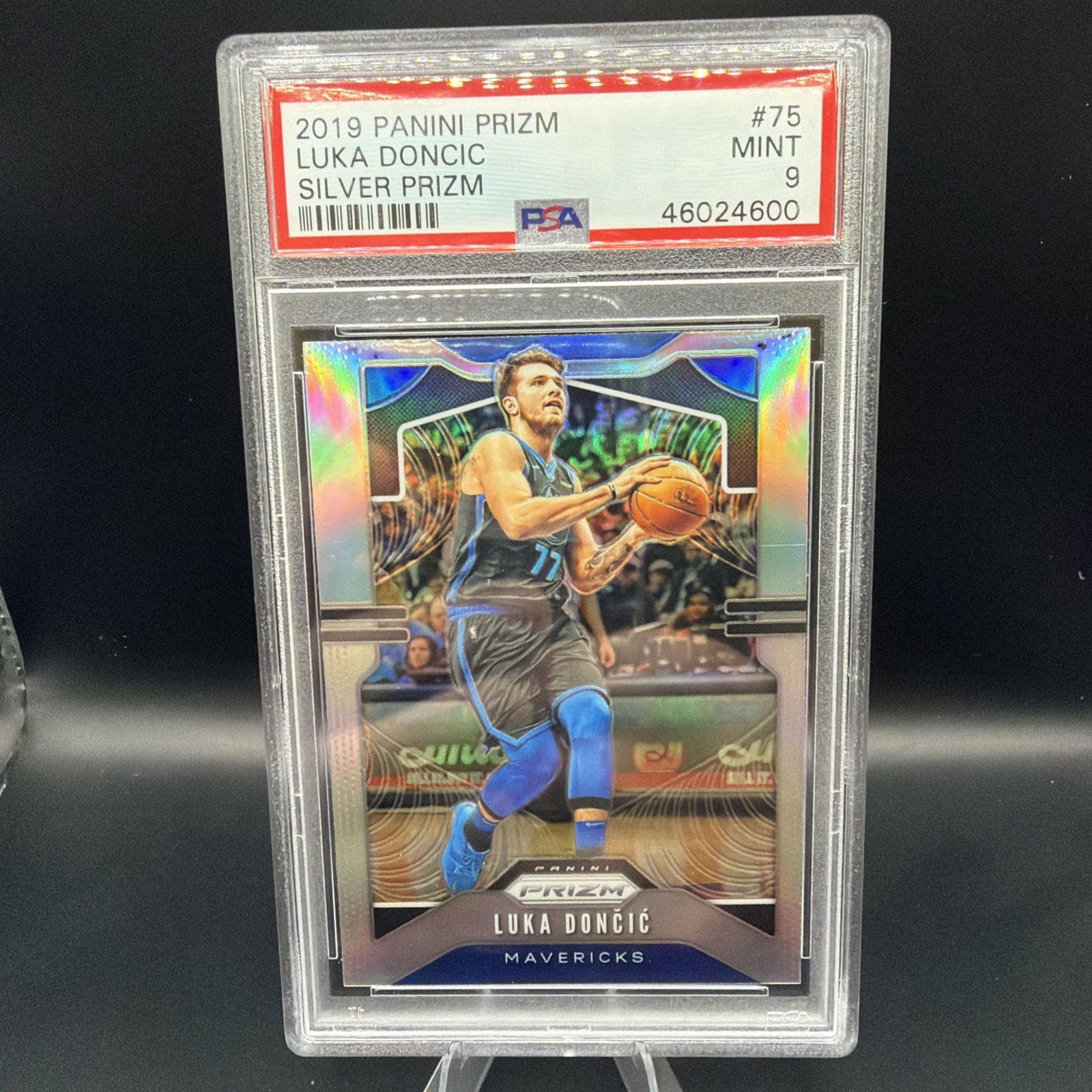 2019 Panini Prizm Luka Doncic Silver Prizm Mint PSA 9