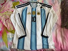 Authentic Adidas Argentina 26 WC Home Messi Long Sleeve Jersey Sz XL KA8068