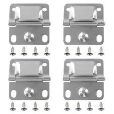 Pokin Cooler Stainless Steel Hinges with Screws Set - 2" x 2.125", silver