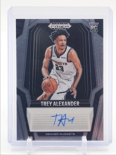 TREY ALEXANDER 2024-25 PANINI PRIZM BLACK ROOKIE SIGNATURES A RC AUTO Q6846