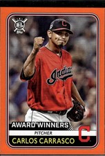 Carlos Carrasco 2020 Topps Big League Orange Cleveland Indians #276