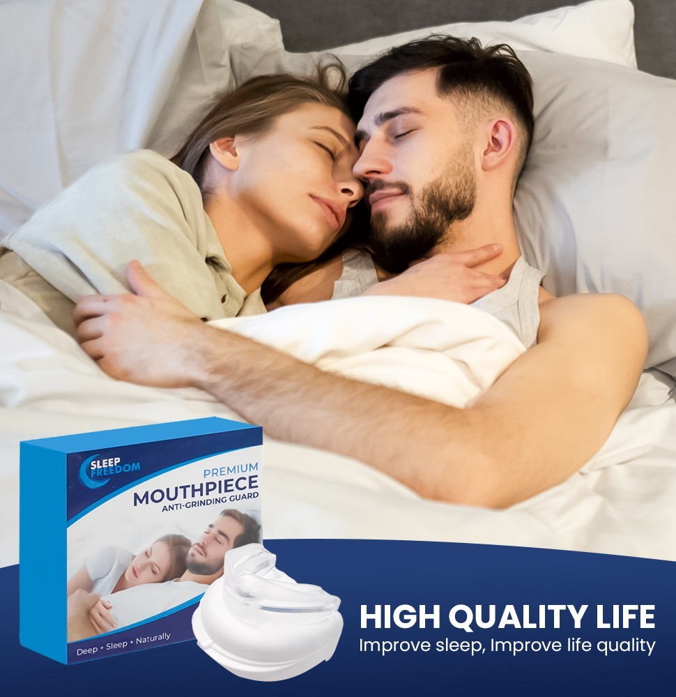 Dental Mouth Guard Snoring Stopper Grinding Teeth Sleep Freedom for Men & Women