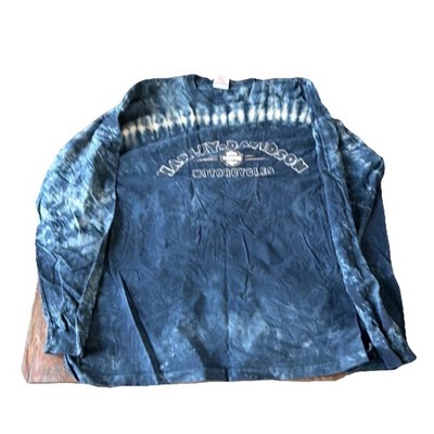Harley-Davidson Motorcycles Detroit MI Tie-Dye Long Sleeve T-Shirt, Size 3X